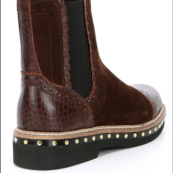 Free people brown atlas suede Chelsea boot - Picture 3 of 9